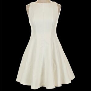Entro Ivory Whisper Fit & Flare Cocktail Dress, NWT, Large